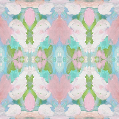 “Mint Tulip” Square Pillow