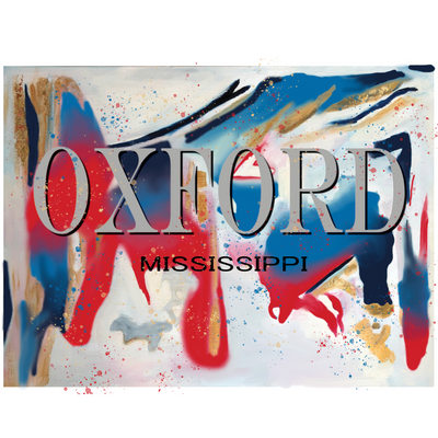 Oxford, MS in Red/Blue/Charcoal