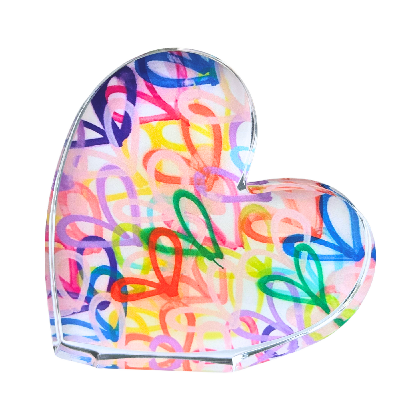 “Sideways Heart” Acrylic Shelfie