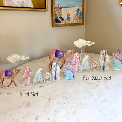 Pre Order “Nativity 7 Piece Set” Acrylic Shelfie