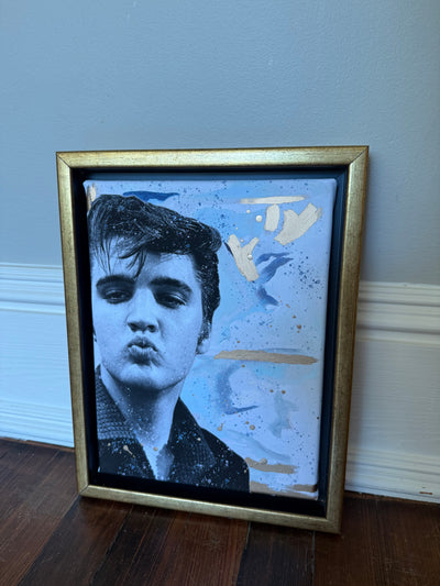 Seconds Sale Mini “Elvis in Blue Watercolor”