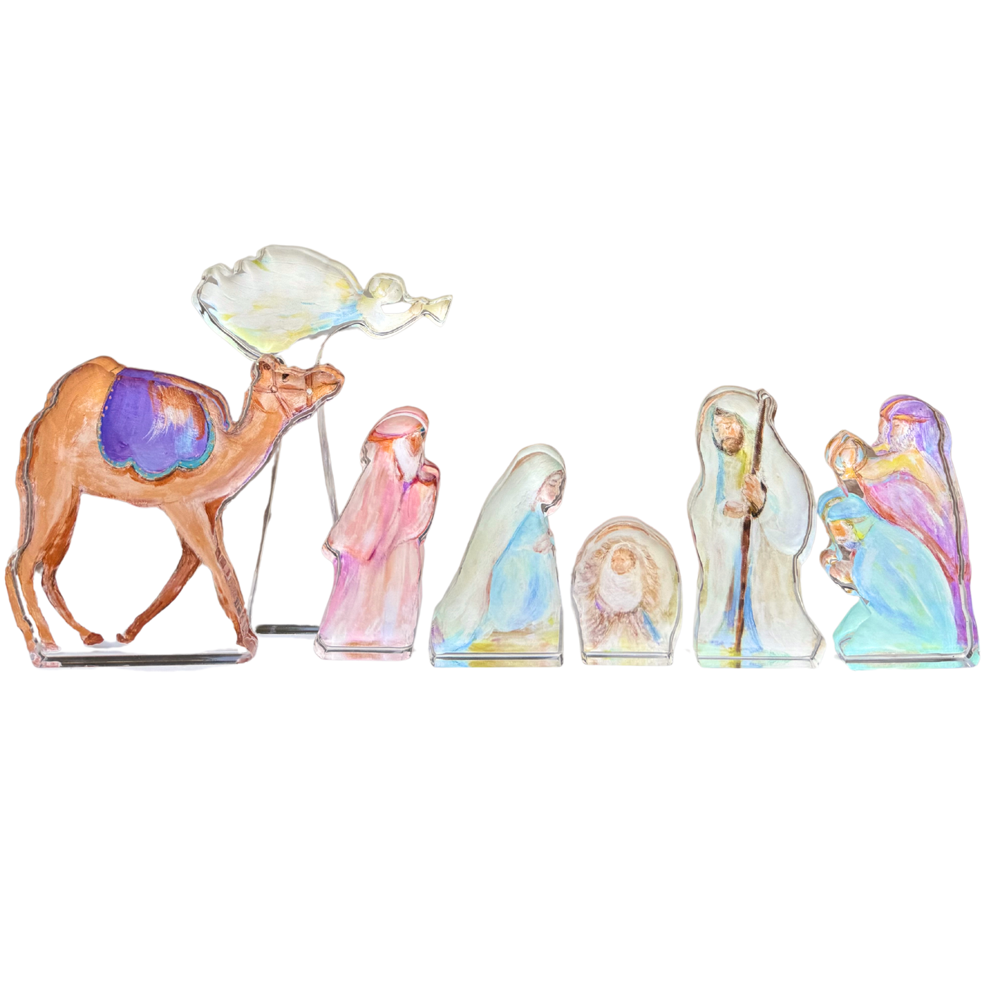 Pre Order “Nativity 7 Piece Set” Acrylic Shelfie