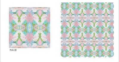 “Mint Tulip” Square Pillow