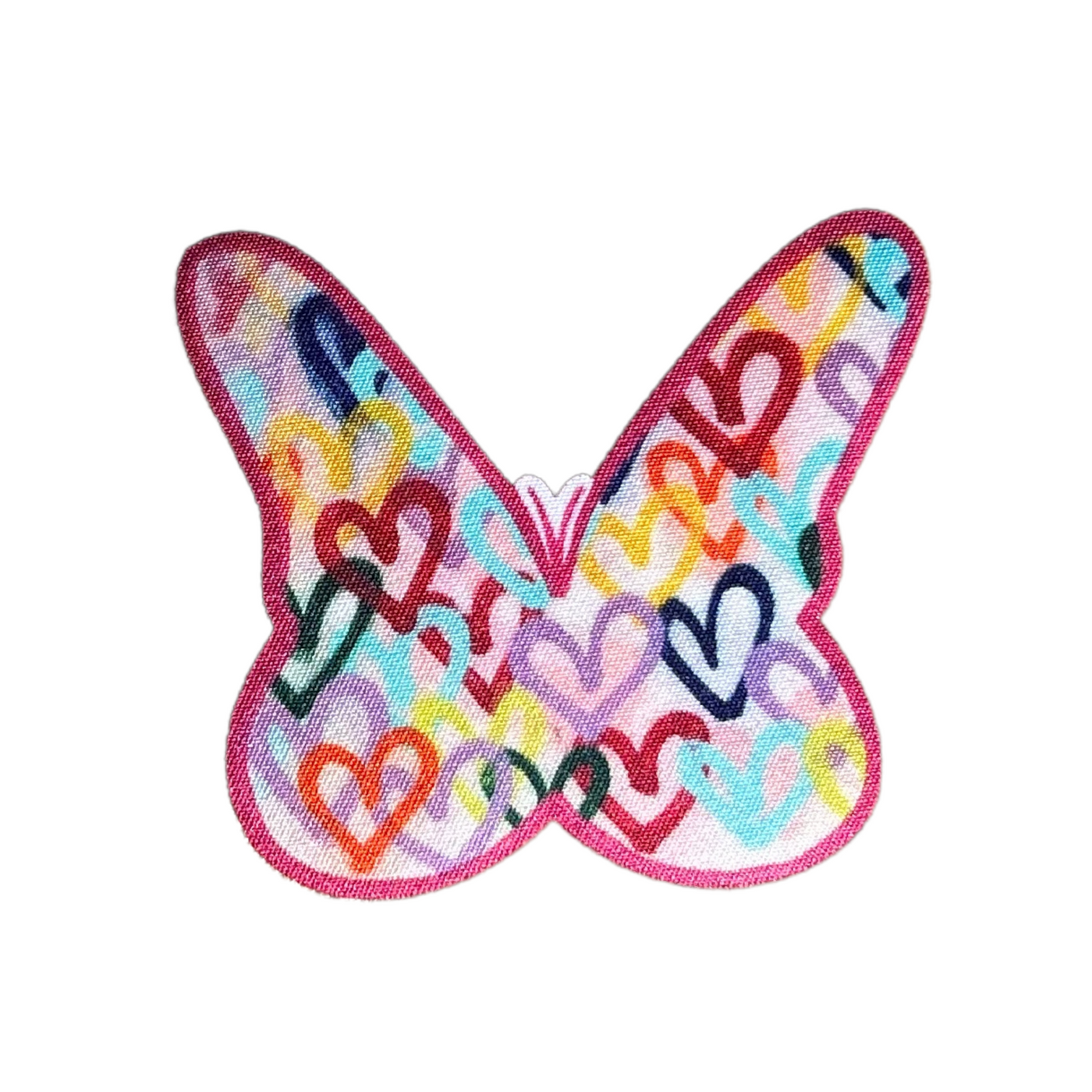 “Butterfly Hearts” Iron On Patch