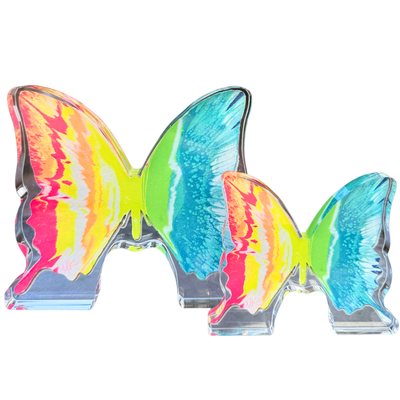 Pre Order “Color Delight Butterfly in Rainbow” Acrylic Shelfie