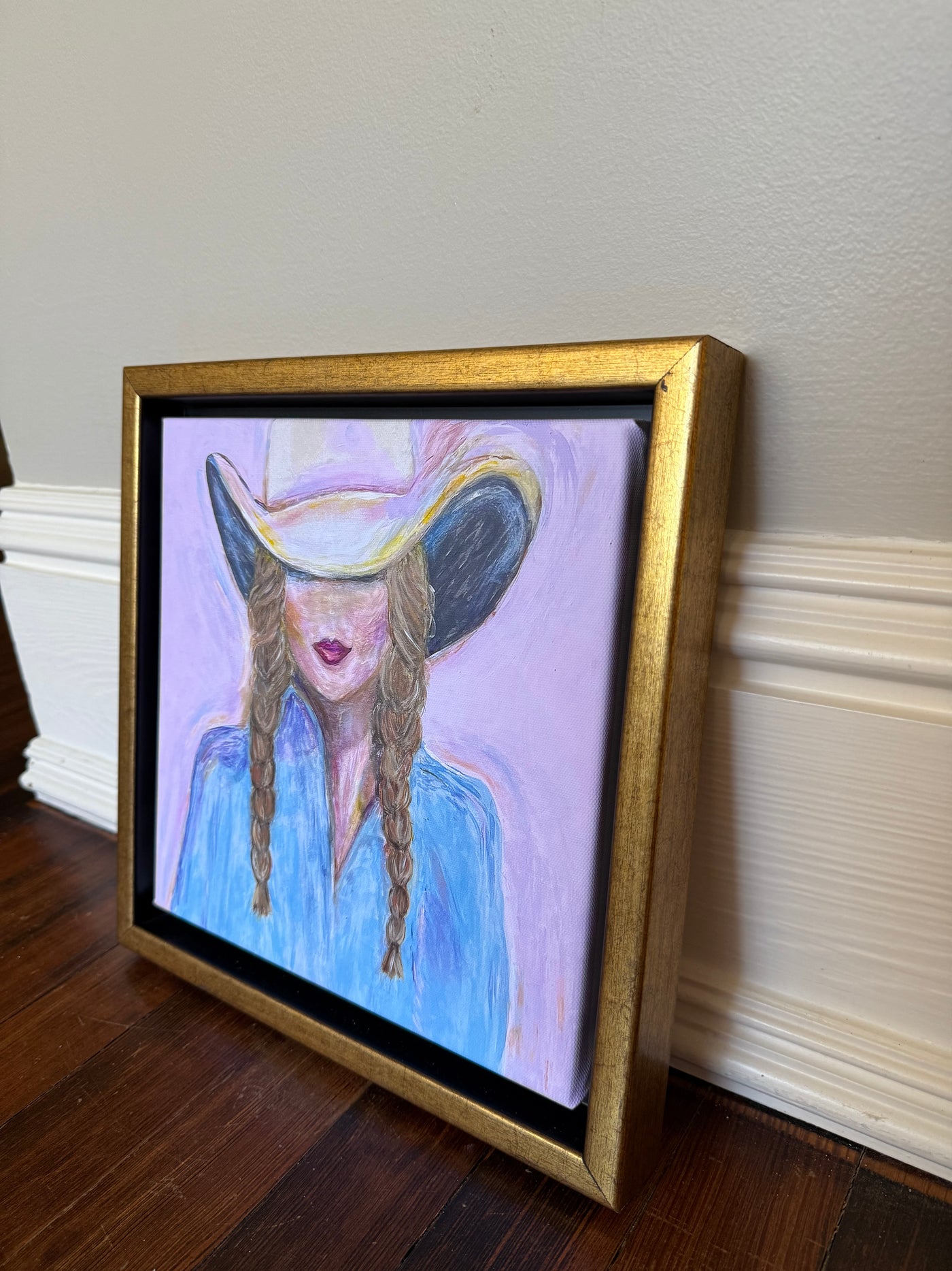 Seconds Sale Mini “Cowgirl Heart in Brunette”