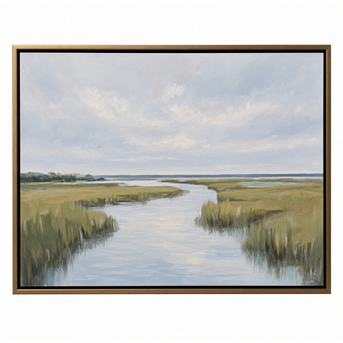 “Marsh Moments” in Blue/Brown