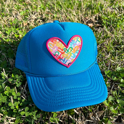 “Turquosie Heart" Trucker Hat