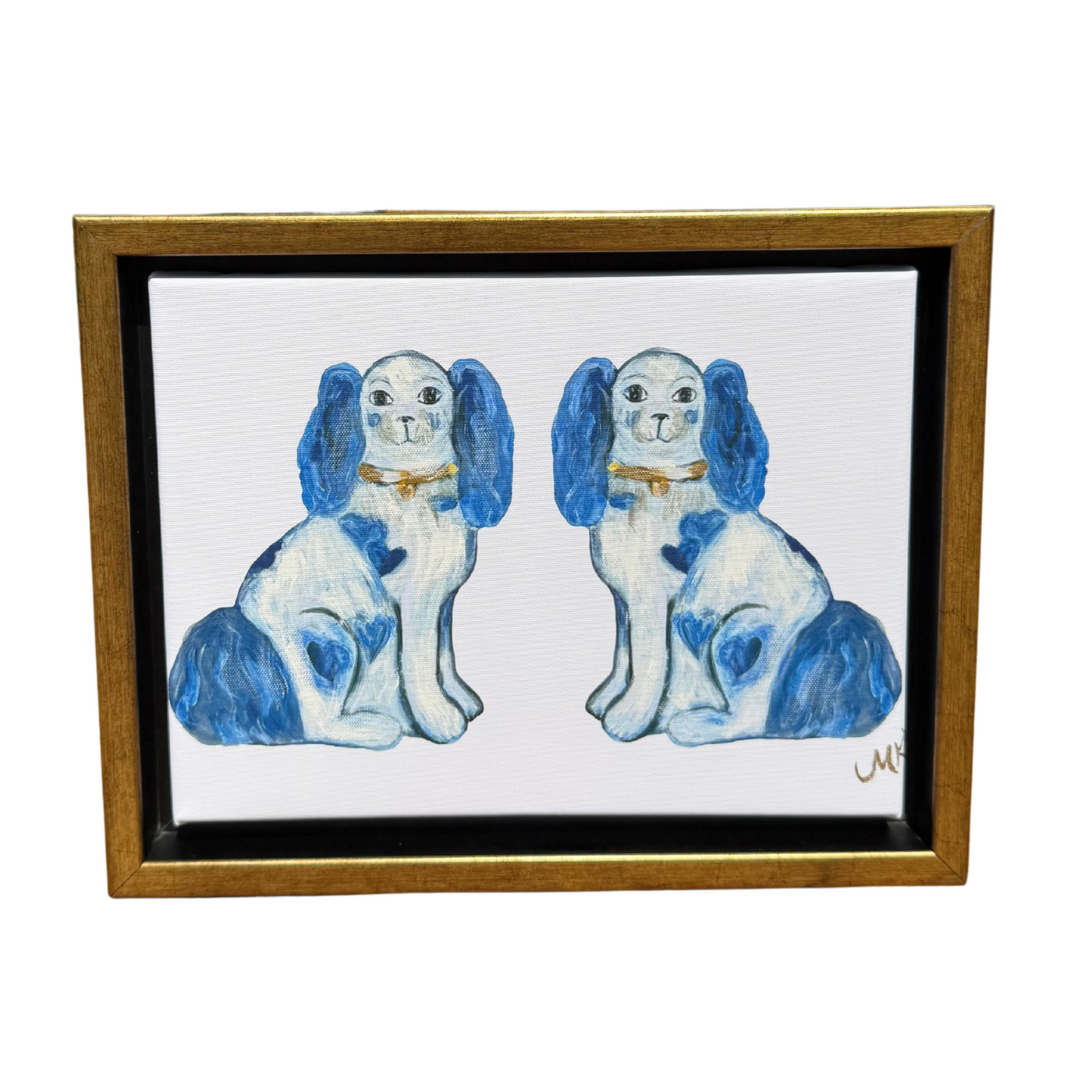 Mini “For the Love of Dogs Double in Blue”