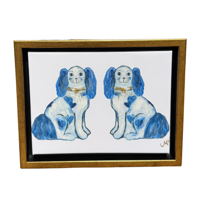 Mini “For the Love of Dogs Double in Blue”