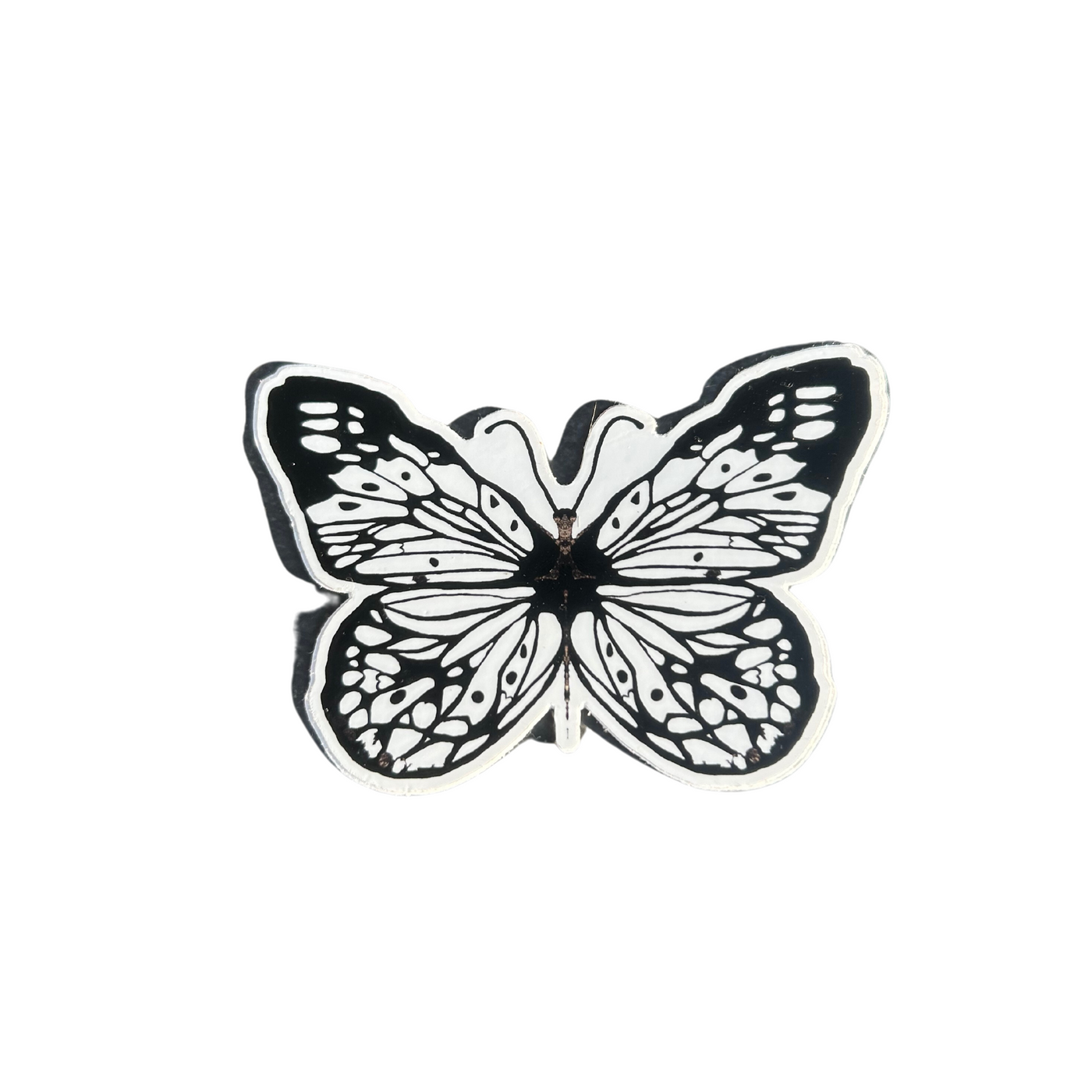 "Black & White Butterfly" Sticker