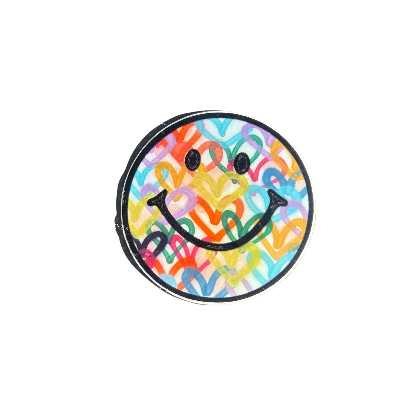 "Rainbow Hearts Smiley" Sticker