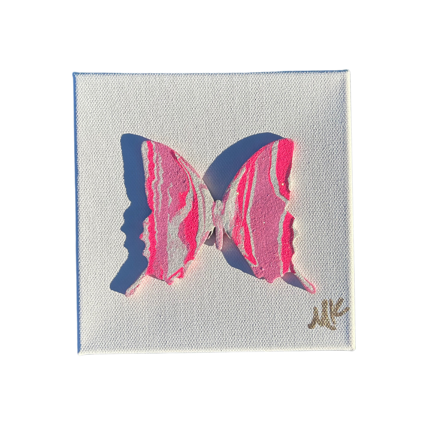 6x6 Color Delight Pink Butterfly