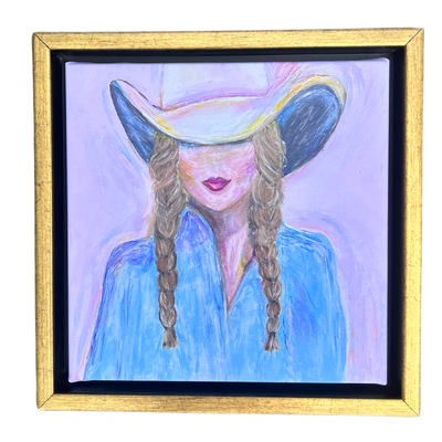Mini “Cowgirl Heart in Brunette”