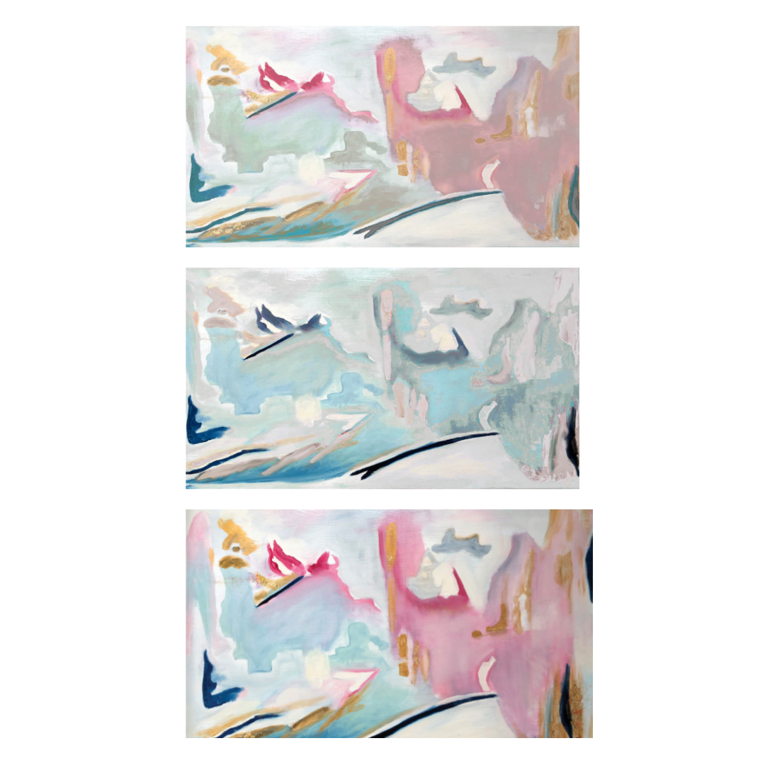 "Set of 3 Watercolor" Art Samsung Frame TV- Digital Download