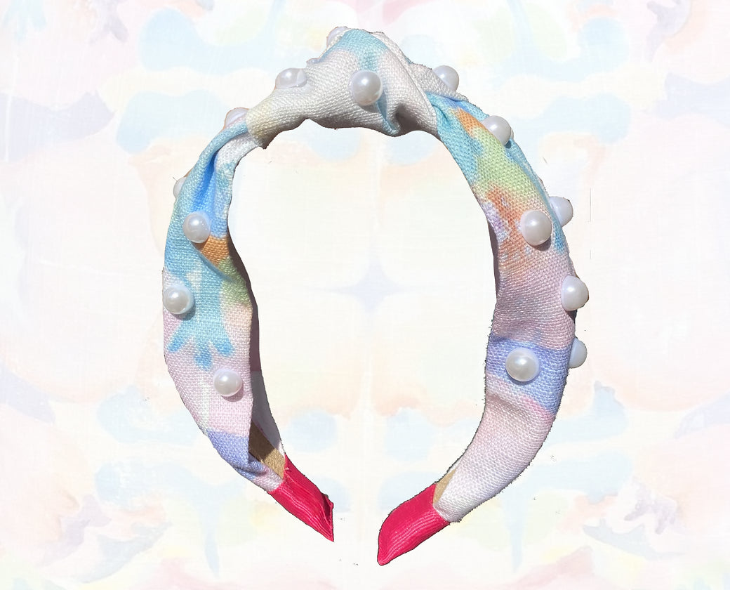 Kaleidoscope Pearl Knot Headband