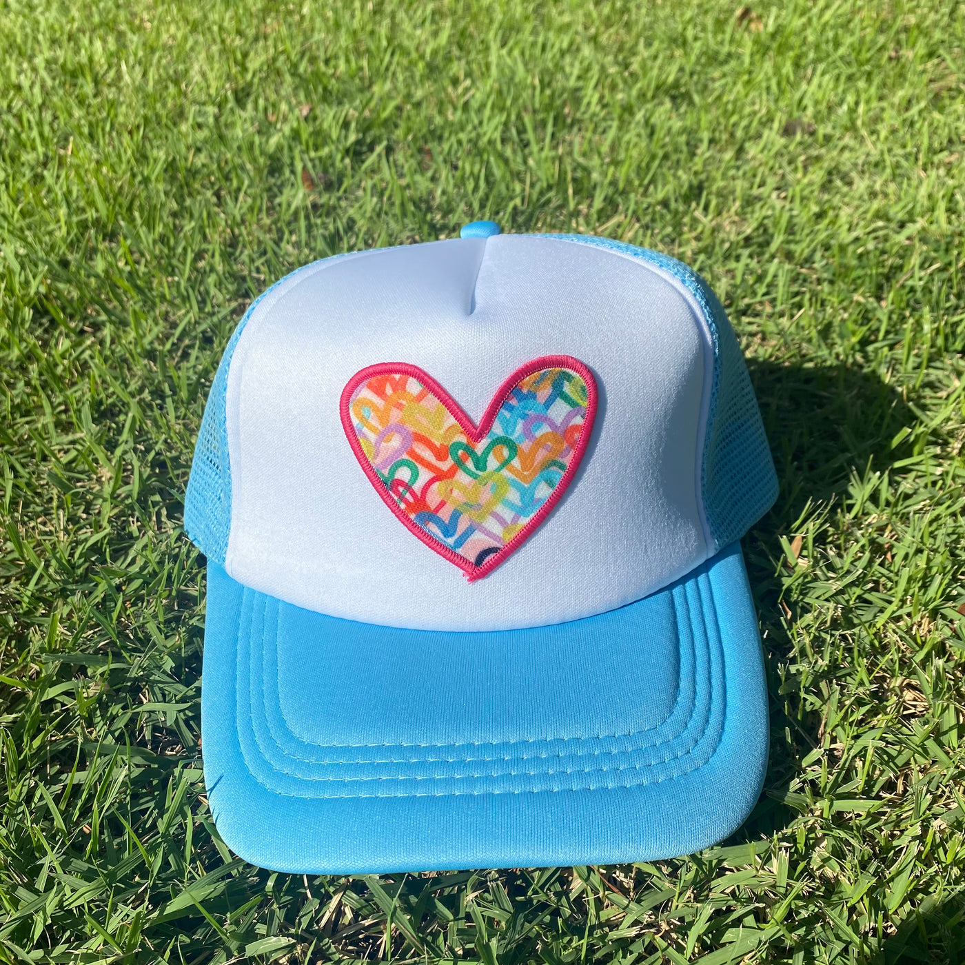 "Light Blue Heart" Trucker Hat