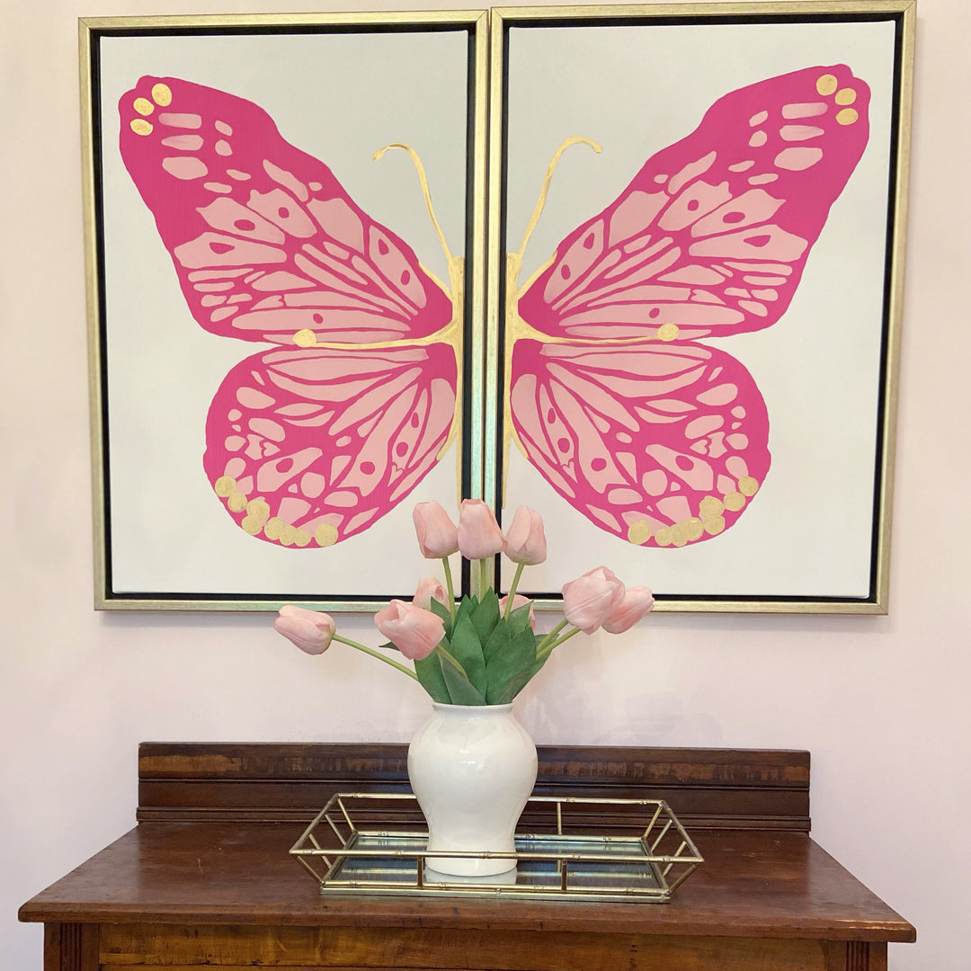 文房具・事務用品 Mom Butterfly Wings フローラルピンク 5インチ